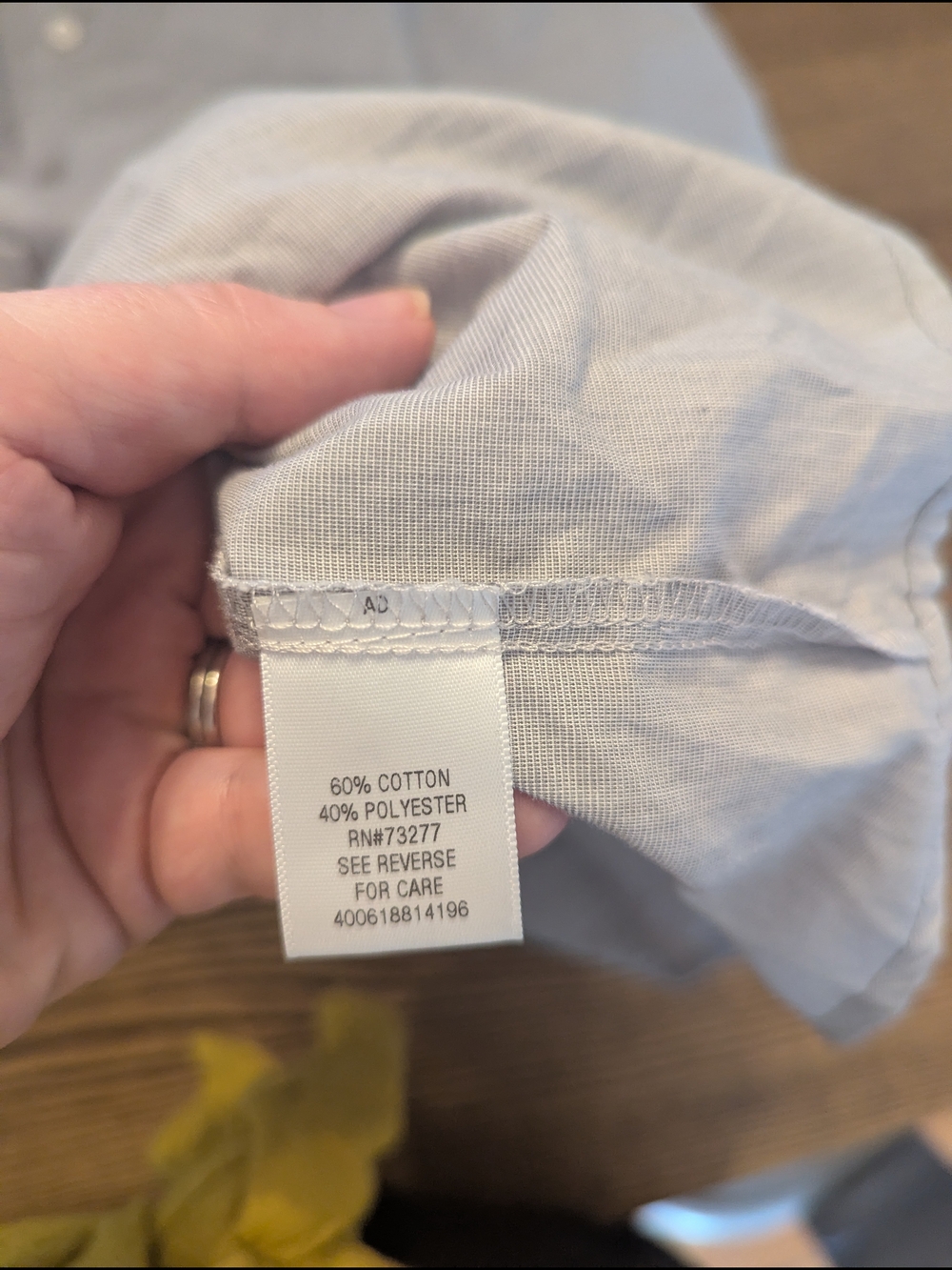 EUC Croft & Barrow Mens XXL Easy Care Button Down Gray Short Sleeve Shirt - Picture 6 of 7